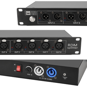 Professional RDM&amp;<strong>DMX</strong> Splitter 8 Channel <strong>With</strong> 2in4 Out or 1in8 Out for Show Lighting <strong>Controller</strong> <strong>Dmx</strong> Rdm Splitter - Product Image 5