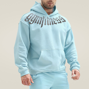 Tùy Chỉnh Người Đàn Ông Của Áo Len Và Hoodies Bông Nặng Thiết Kế Kéo Hơn Hoodies Quá Khổ Trống Người Đàn Ông Của Áo Các Nhà Sản Xuất - Product Image 5