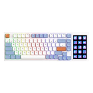 Low-profile Mechanical Keyboard Wired RGB Light 81 Keys With Screen Touch Programmable Custom Drive Gaming Keyboard