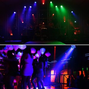 ไฟเวที70W พร้อม PAR36 rgbwa 5-in-1เปิดใช้งานโปรแกรมอัตโนมัติควบคุม DMX ระยะไกลสำหรับดีเจงานแต่งงานงานปาร์ตี้ - Product Image 5