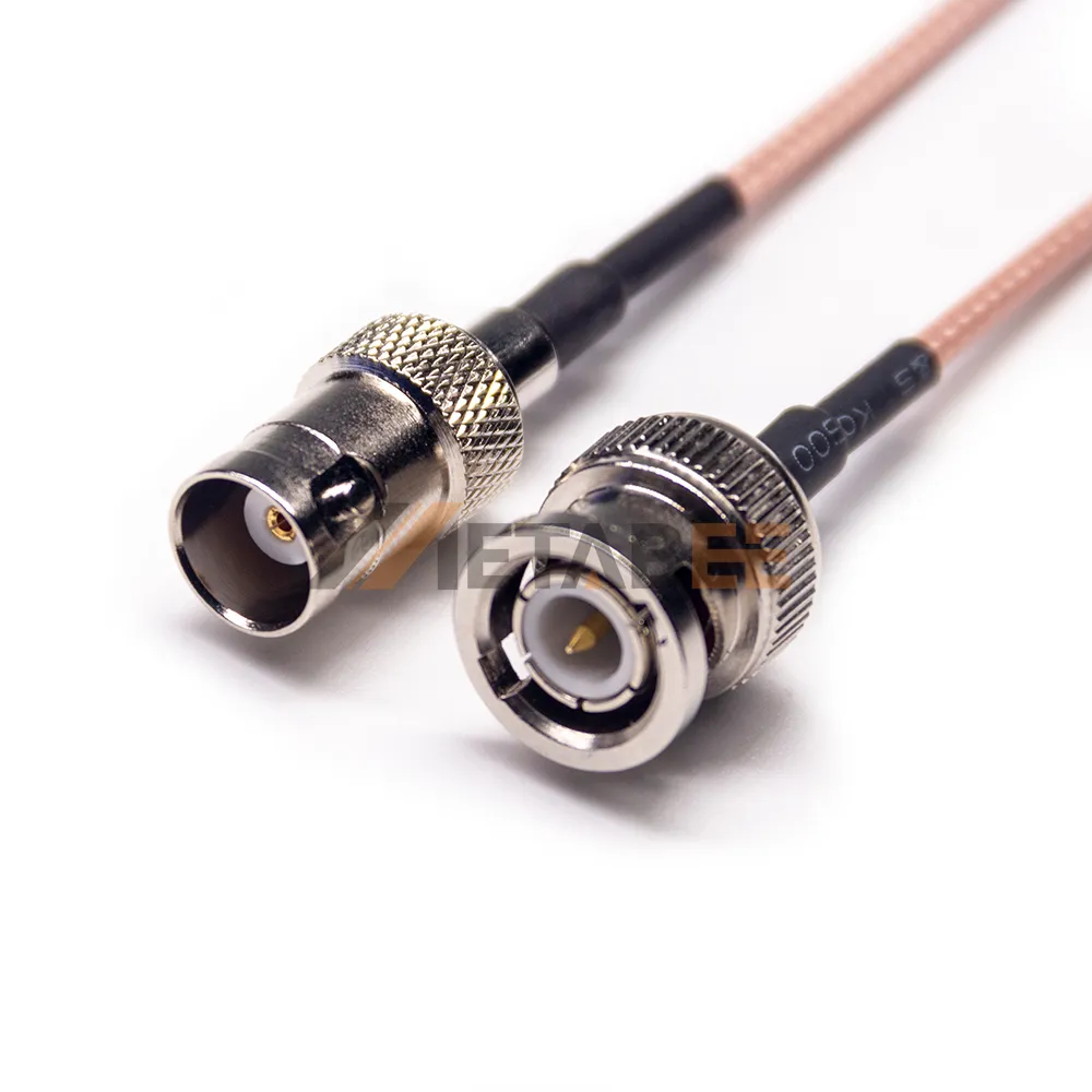 Kabel koaksial RF BNC ke adaptor Coax betina jantan RG6 RG59 RG179 RG316 50 75 Ohm