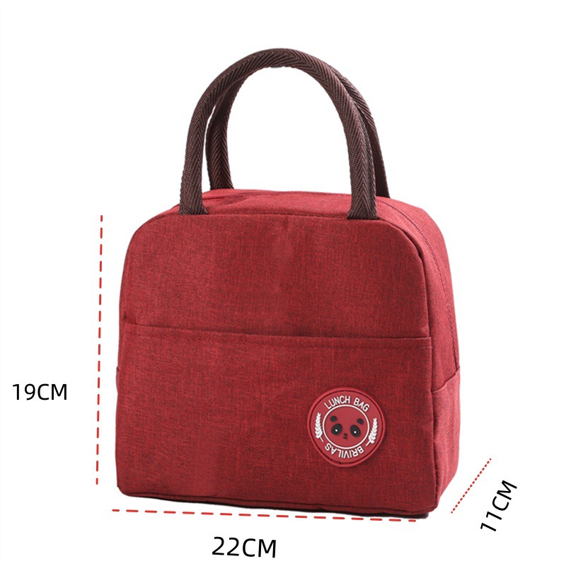 Burgundy panda label-insulation