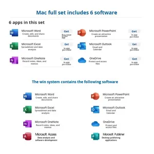 Cho Microsoft văn phòng 365 doanh nghiệp Sản phẩm chính kích hoạt nhà vĩnh viễn và đi chung xe truy cập với văn phòng từ OneDrive - Product Image 2