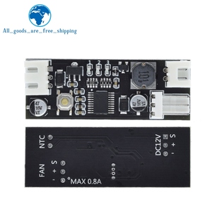Tzt <span class=keywords><strong>dc</strong></span> 12v מהירות בקר מהירות מאוורר מהירות מושל 2-3-3 חוט בקרת טמפרטורה מתג עבור המחשב עבור cpu קריר אזעקה מאוורר