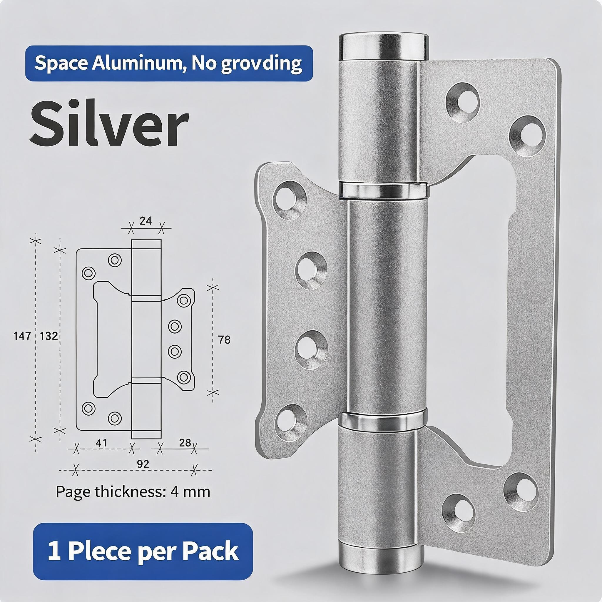 5 Inch Rising Butt Silver