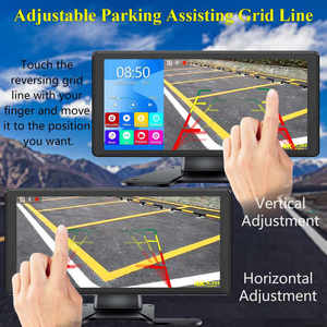 Hesida 10,36 pulgadas MP3MP5 Bluetooth impermeable cámara de visión nocturna 4K pantalla táctil Quad Split DVR Monitor para RV camión Van - Product Image 5