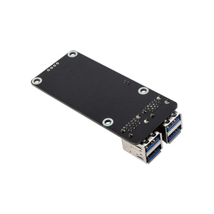 PCIe zu 4-Ch USB 3.2 Gen1-Karte für Raspberry Pi 5 bis zu 5 Gbit/s Geschwindigkeit Treiber freier Plug & Play PCIe-Adapter Raspberry Pi