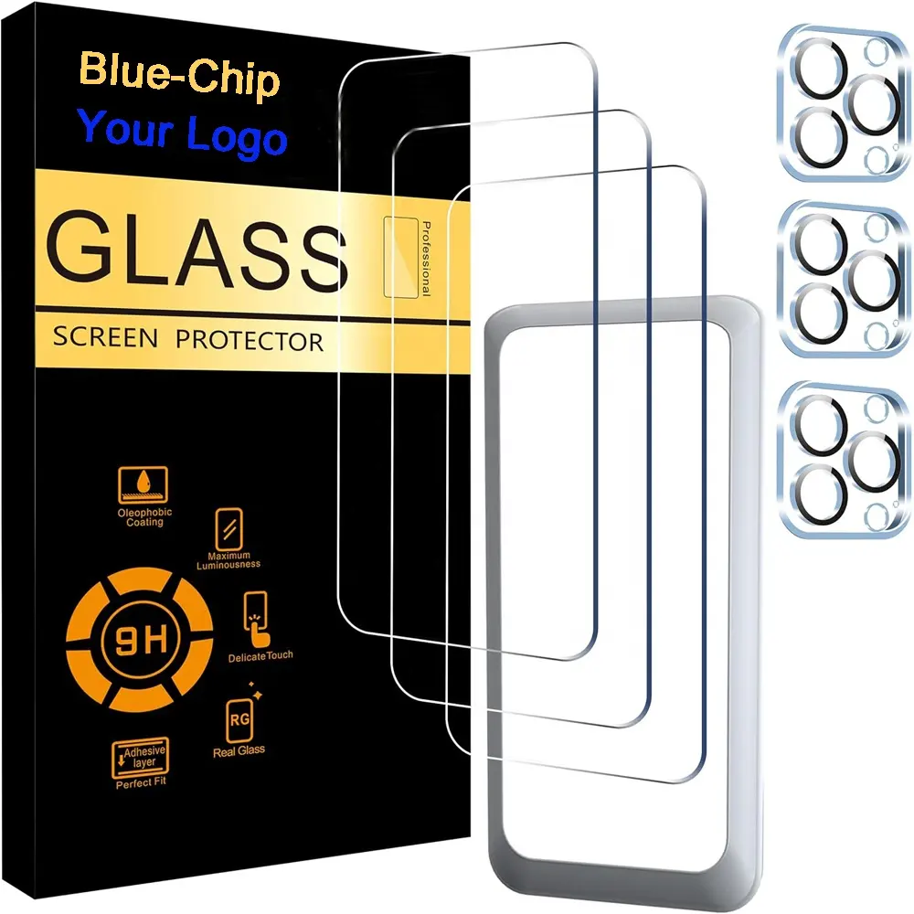 Chống trầy xước HD điện thoại di động điện thoại di động phim Tempered Glass 15 màn hình bảo vệ cho iPhone Pro Max 14 cộng với 12 13 Máy ảnh ống kính 16 17 18