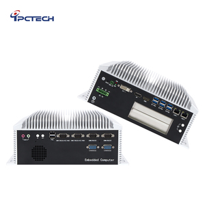 Computadora industrial integrada sin ventilador de grado industrial con sistema operativo Linux, 6 puertos USB, computadora Mini Box Core I3/i5/i7