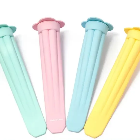 Creatore di stampi per ghiaccio/succo/gelato in silicone colorato push up jerry lolly