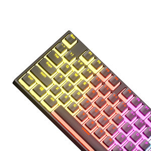 ゲーマーデスクトップPCコンピュータ用ミニ有線RGBLEDメカニカルゲーミングキーボードOEM USB87キー - Product Image 3