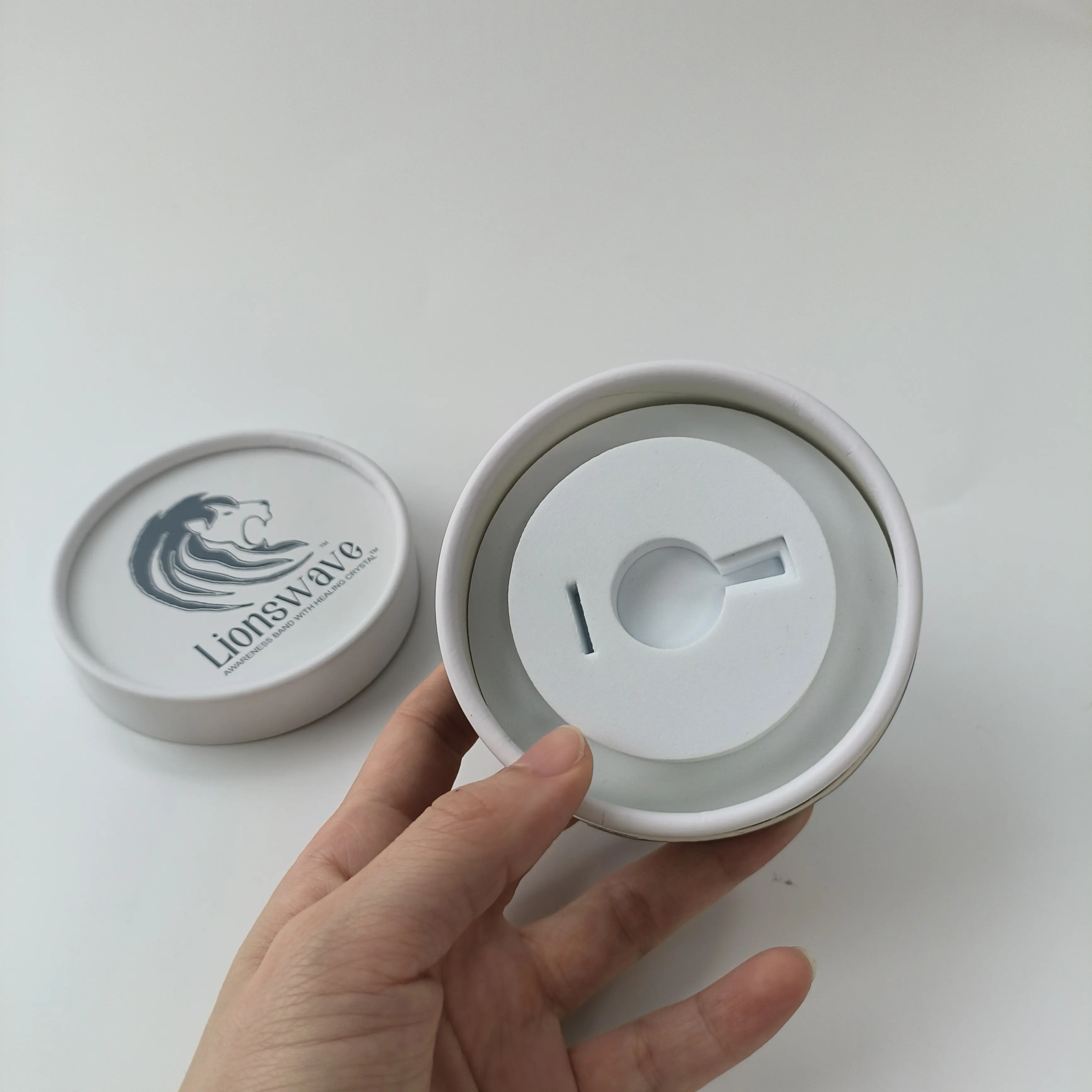 Packaging Lid And Base Boxes Hot Sale Custom Printing Luxury Round Ring Jewelry Paper Box Packing With Eva Foam Insert