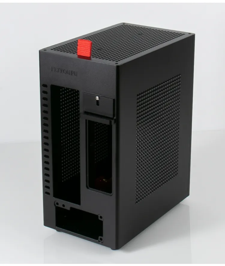 Компьютерные Чехлы T80, боковое шасси itx, прозрачный 1U DIY, мини-корпус компьютера, игровой чехол itx для ПК
