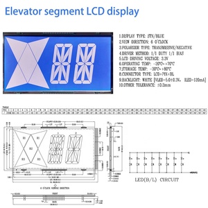 OEM&ODM LCD-Fabrik TN VA schwarzer monokromer LCD-Bildschirm BTN benutzerdefinierter LCD-Anzeigenmodul 8-Zahl-7-Segment-Anzeige - Product Image 4