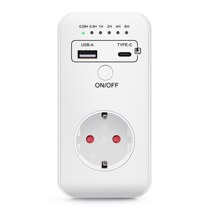 Neuzugang intelligenter Timer Steckdose Digitaler Timer-Schalter EU Stecker Zeitpunktregler Timer mit USB-Ladegerät - Product Image 1