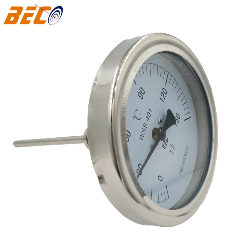 Beco 100mm bimetal industrial thermometer gas oven bimetal thermometer