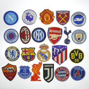 Futbol takımı amblemi işlemeli yama özel PVC rozetleri yamalar - Product Image 2