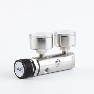 HMZ02T不锈钢小流量气体管道1/4npt双表减压阀气体压力调节器 - Product Image 2