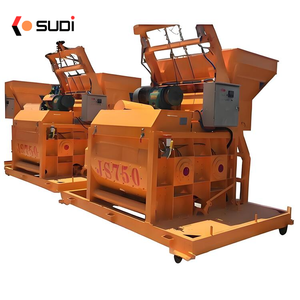 เครื่องผสมคอนกรีต JS500เพลาคู่แนวนอน JS500/JS750/JS100 30Kw การทำงานที่เชื่อถือได้สำหรับการก่อสร้าง