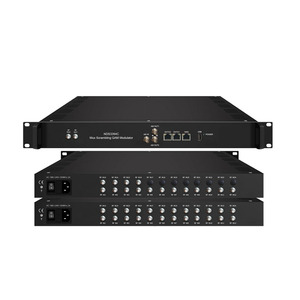 Sintonizador FTA de alto rendimiento de 16 24 en 1, entrada de salida RF, modulador multicarrier, para sistemas de transmisión, de dos o más unidades