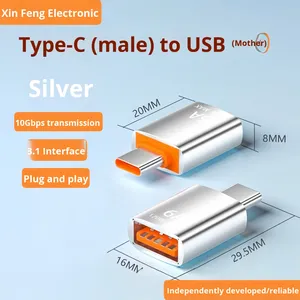 OTG tipo-C adattatore USB3.1 per telefoni cellulari tablet 6A USB caricabatterie OTP cavo dati PD nuovo adattatore connettori - Product Image 3