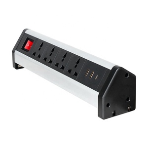 2022厂家批发台式开关夹插座台式边缘电源板，带4针插座usb a型