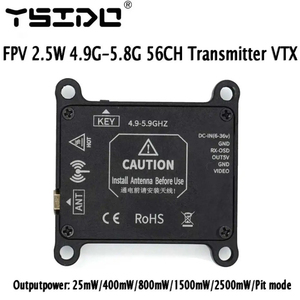 FPV 2.5W 4.9g-5.8G 0mW/25/400/800/1 5W/2.5W เครื่องส่ง56CH vtx สำหรับรุ่น RC โครงโดรน FPV ระยะไกล - Product Image 2