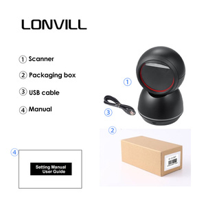 Desktop Barcode Scanner Supplier Mobile Retail Omnidirectional Image 2D Bar <strong>Code</strong> Wired Automatic Reader <strong>Qr</strong> Rs232 Scanners - Product Image 5