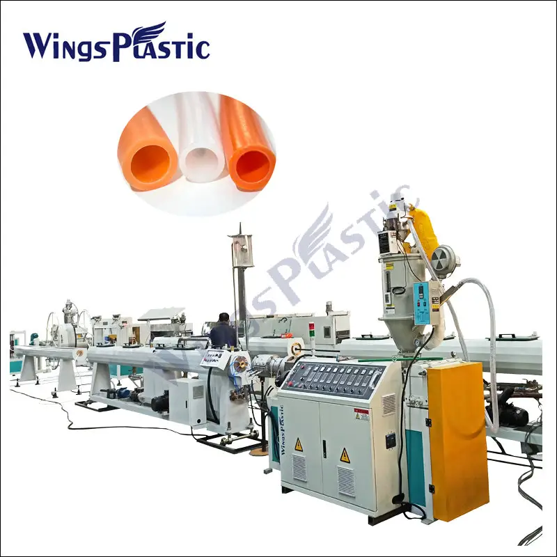 Ligne de Production d'extrusion de tuyaux en plastique PE, Machine de fabrication de tubes HDPE PP PPR avec certificat Ce