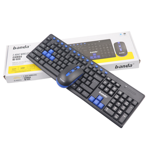 Juego de ratón y teclado inalámbricos de tamaño completo 2,4 GHz Ultra Thin USB Wireless Keyboard Mouse Combos - Product Image 1
