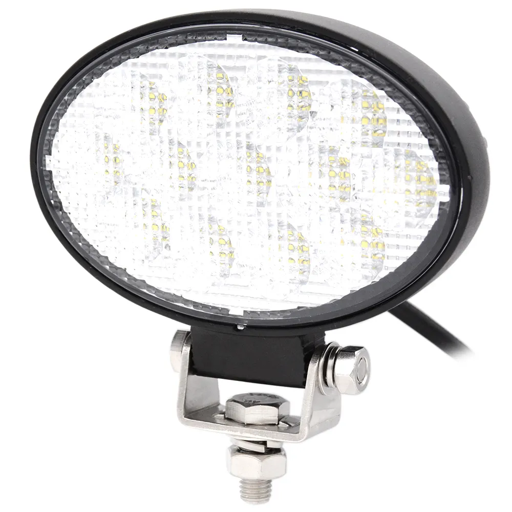 Staffa girevole impermeabile IP67 Super Bright 39W Flood LED Driving lampada ovale per camion fuoristrada trattore JD