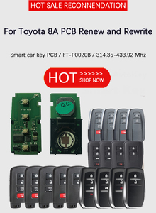 T-Oyota การเขียนโปรแกรมกุญแจรถยนต์ PCB สากลระยะไกล8A สนับสนุนการต่ออายุและเขียนใหม่จาก KH100 K518สำหรับ FT-P0020B อัพเกรดสมาร์ทคีย์ - Product Image 3