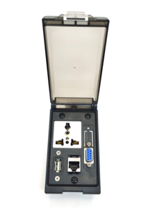 SVLEC通用型电源插座，带RJ45、USB和D-SUB9 9145209T2 - Product Image 2