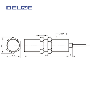 誘導近接センサーICU30MB10I標準アナログ出力タイプ設計距離0.05mm IP67 24V DC - Product Image 4