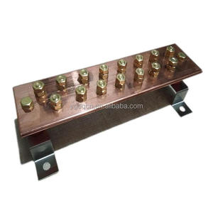 Free Shipping Circuit Breaker Copper <strong>Type</strong> Power Distributor Connector <strong>Busbar</strong> White - Product Image 4