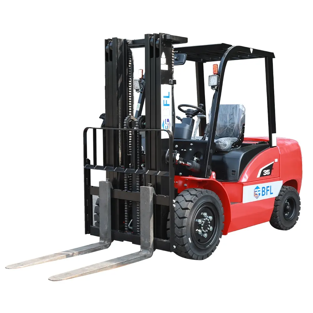 Kapal Gratis BFL forklift diesel truk angkat 3 ton 5 ton CE EPA dengan positioner garpu dan Forklift gudang shifter samping