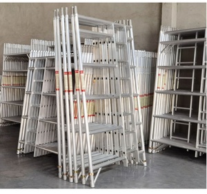 用于快速组装立面的铝制可移动脚手架用于建筑施工平台