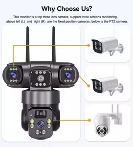 V380สามเลนส์กล้องกลางแจ้ง PTZ 360ไร้สาย WIFI สองทางเสียง9mp กล้องรักษาความปลอดภัย - Product Image 4