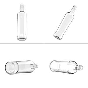 750 ml Fancy Vòng <span class=keywords><strong>Glass</strong></span> rượu chai cho Whisky 1000ml 700ml 75cl Tequila Gin Vodka rượu tinh thần chai với vít cap - Product Image 2