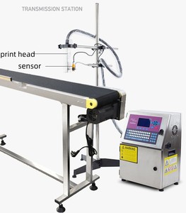 Automatischer Chargen code Kontinuierlicher industrieller Online-Cij-Tinten strahl drucker Qr-Code Chargen nummer Druckmaschine - Product Image 2