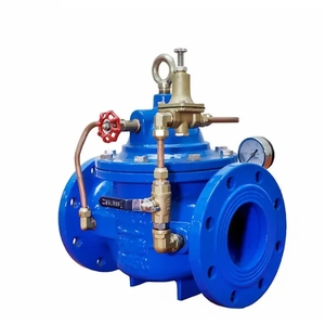 วาล์วควบคุมไฮดรอลิกสำหรับ200X เหล็กดัด DN40-DN600 PN16แบบปรับได้ใช้แรงดันลดวาล์วควบคุมไฮดรอลิก - Product Image 1