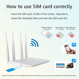 3G 4G LTE เราเตอร์ไร้สาย WIFI 4G ไปยังเราเตอร์แบบมีสายสำหรับบ้าน unllimite โมเด็มซิมการ์ดสนับสนุนทั้งหมด Telco - Product Image 3