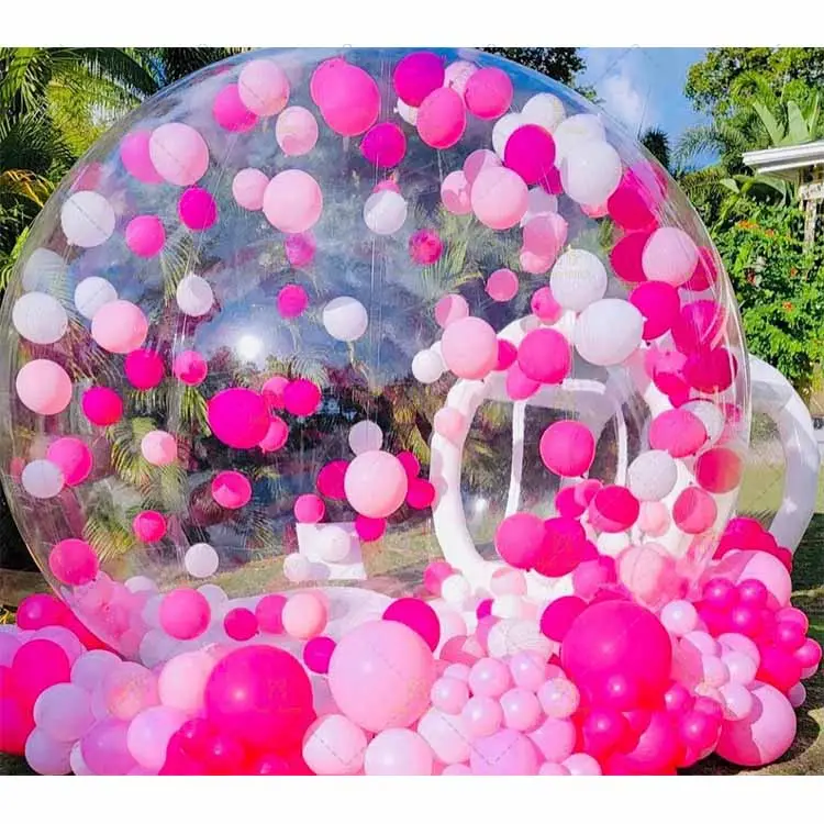 Vendita calda palloncino bolla di rimbalzo casa In bianco bolla di rimbalzo gonfiabile trasparente tenda a bolle con aeratore e pompa