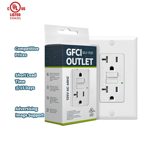 Fahint UL GFCI插座20安培自检TR 110伏电源双工GFCI电源插座，7天内发货