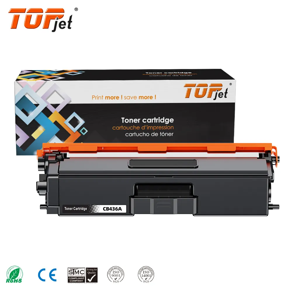 Topjet Toner Factory CB436A 436A 436 36A Cartouche de Toner Laser Compatible Universel Pour HP LaserJet P1500 1505 1522 Imprimante