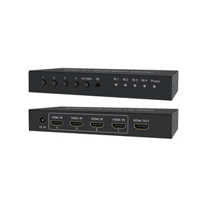 High-Definition 4K for HDMI Seamless <strong>Switcher</strong> <strong>4</strong> <strong>Inputs</strong> <strong>1</strong> <strong>Output</strong> 4x1 Remote Control Video Splitters Compatible 1080P Video