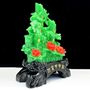 <span class=keywords><strong>2025</strong></span> Phong Thủy Trang Trí Trung Quốc Phong Thủy Tre Điêu Khắc Nhà Làm Một Tài Tre Bắp Cải Nhựa Hàng Thủ Công Trang Trí - Product Image 3