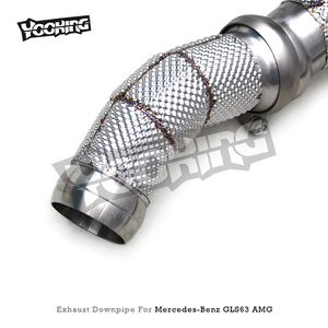 Custom Engine <strong>Header</strong> Downpipe for Mercedes-Benz GLS63 AMG 4.0TT 2019-2024 Stainless Steel Free Flow Pipe Exhaust System - Product Image 5