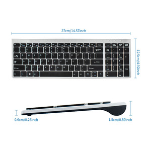 Mini teclado receptor USB inalámbrico con teclas multimedia numéricas portátiles ultrafinas