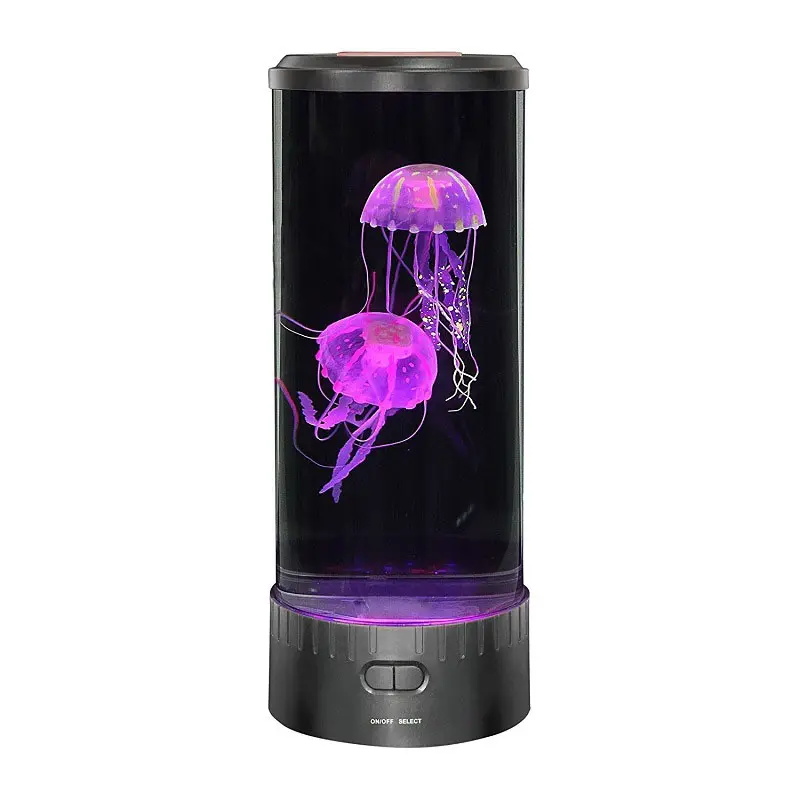 Lampada da medusa a LED fantasia all'ingrosso rotonda con effetti Jelly Fish Tank Aquarium Mood Lamp lampada da notte per il tempo libero sostenibile